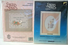 Precious Moments 2 Cross Stitch Kits Janlynn 131-03 Baby Arrival + Parag... - $19.79