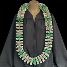 Graduation Money Celebration Lei $50 Bills Folded Green W/green Beads - $117.81