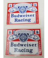 Genuine Budweiser Racing Sticker Decal Set of 2 1980 World Renowned Lage... - £11.17 GBP