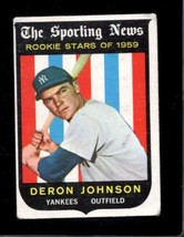1959 TOPPS #131 DERON JOHNSON GOOD+ (RC) YANKEES *NY10747 - $3.43