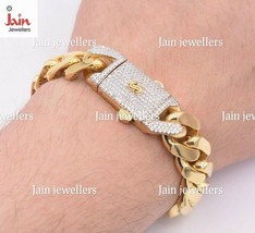 2 - 4 Karat H-I / Si Echt Natürlich Rund Schliff Diamanten Men Armband 18 - £9,391.16 GBP