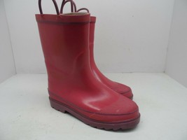 Western Chief Kid&#39;s/Girl&#39;s 8&quot; Mid Firechief 2 Rubber Rain Boots Pink Youth 3 - £16.80 GBP