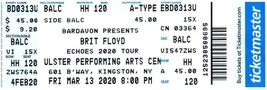 Brit Floyd Ticket Stub March 13 2020 Kingston New York - $29.68