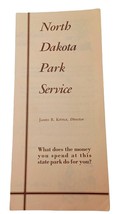 1965 North Dakota Park Service Advertising Brochure Flyer Report - £4.87 GBP