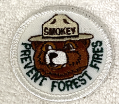 Official White Green Prevent Forest Fires Smokey Bear Iron on Embroidere... - $9.90