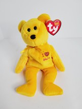 Vintage 2004 TY Beanie Babies I LOVE OHIO Yellow Bear MWMT - £11.08 GBP