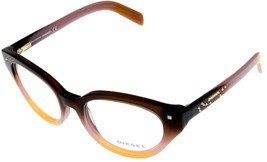 Diesel Women Eyeglasses Frame Brown Cateye DL5057 050 - £39.56 GBP