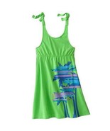 Girls Swimsuit Cover-Up SO Green &amp; Blue Palm Tree Beach Dress $38-plus s... - £9.34 GBP