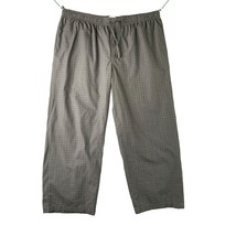 Merona Mens Size XXL Pull On Pajama Pants Louge Sleep Gray Plaid - £7.82 GBP