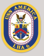 4&quot; Navy Uss America LHA-6 Naval Ship Military Vinyl Die Cut Decal Sticker - £21.32 GBP