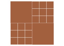 Mexican Mission Cement Tile Solid Handcrafted 10 sqf - Barro - 8x8&quot; - $120.00