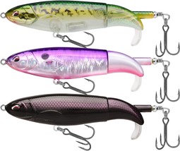 TRUSCEND Topwater Fishing Lures with BKK Hooks, Whopper Fishing Lures for - £27.23 GBP