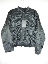 Vintage 90s Trutus Biancarra Black Shirring Jacket Large With Tags Nos - £47.12 GBP