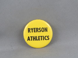 Vintage College Pin - Ryerson College Athletics Canada - Celluloid Pin - $15.00