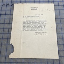 Vintage Letter Beaumont Texas Attorney Archie L Shaw Masonic Demit 1923 ... - $509.98 MXN