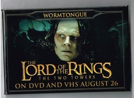 Lord of the Rings the Two Towers Movie Pin Back Button Pinback Wormtongue - £7.47 GBP