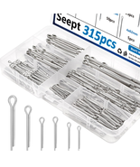 315Pcs Zinc Plated Cotter Pins Assortment Kit for Automotive and Hardware - $16.03