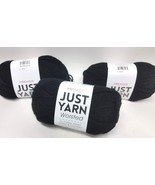 Premier JUST YARN Worsted - BLACK -131 yards Each - Skein - Medium #4 - ... - $25.66 CAD