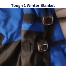 Tough 1 Horse Stable Blanket Blue Size 78 USED image 6