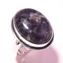 Snowflake Obsidian Gemstone Handmade Fashion Ring Jewelry 8.75&quot; SA 2708 - £3.18 GBP