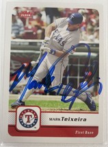 Mark Teixeira Signed Autographed 2006 Fleer Baseball Card - Texas Rangers - £15.92 GBP