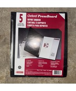 Oxford Pressboard Report Covers w/Scored Side Hinge, Black, Letter Size, 5 - €6,91 EUR