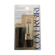 Covergirl Continuous Color Shimmers Lipstick Midnight Mauve #115 Vintage... - $9.89