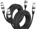 GearIT DMX to DMX Stage Lighting Cable (50 Feet, 2-Pack) DMX Male to Fem... - £60.89 GBP