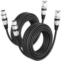 GearIT DMX to DMX Stage Lighting Cable (50 Feet, 2-Pack) DMX Male to Fem... - £60.04 GBP