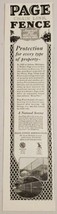 1927 Print Ad Page Chain Link Fence Made in Chicago,Illinois - £9.16 GBP