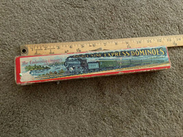 vintage double nine express dominos  wood stamped loco. 1914 on cover - £45.88 GBP