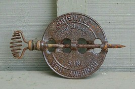 Antique Griswold 5” New America Stove Pipe Steel Spindle Flue Damper Reversible - £17.40 GBP