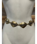 Vintage Omega Gold Tone Clunky Wrap Around Belt Woman&#39;s Size M/L KG JD - €12,88 EUR