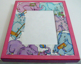 Handpainted Wooden Picture Frame &quot;ELEPHANTS&quot; BY DIMITRY ZHUKOV SIGNED - $48.79