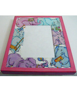 Handpainted Wooden Picture Frame &quot;ELEPHANTS&quot; BY DIMITRY ZHUKOV SIGNED - $66.27 CAD