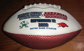 University Of Notre Dame Baden Mini Football W/ ND vs Arkansas Sept. 12,... - £5.88 GBP
