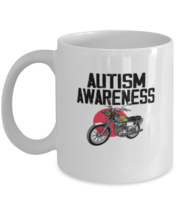 Coffee Mug Funny Biker Autism Awareness Motorcycle  - £11.81 GBP