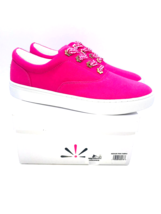 Isaac Mizrahi Bobbie Floral Eyelet Casual Sneakers -Pink , US 10M - £22.04 GBP