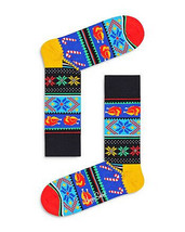 HAPPY SOCKS Womens Holiday Crew Socks Multicolor 1 Pair $14 - NWT - $5.39
