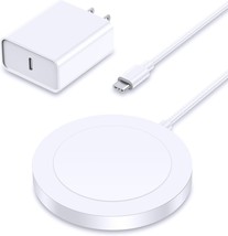 Magnetic iPhone Charger Wireless Mag Safe Charging Pad Compatible 15 Pro Max NEW - £13.73 GBP