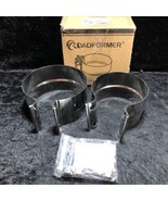 2 Butt Joint Narrow Band Exhaust Seal Clamp Muffler Clamp Band Stainless... - $9.89