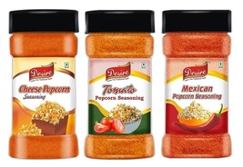 Popcorn Seasonings Combo (Cheese,Tomato &amp; Mexican) 50 Gram Each - £15.43 GBP