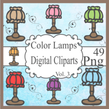 Color Lamps Digital Cliparts Vol. 3 - $1.25
