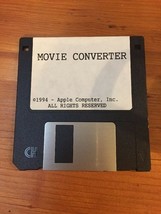 Vintage Macintosh Movie Converter Floppy Disk Mac Software 1994 - $39.99
