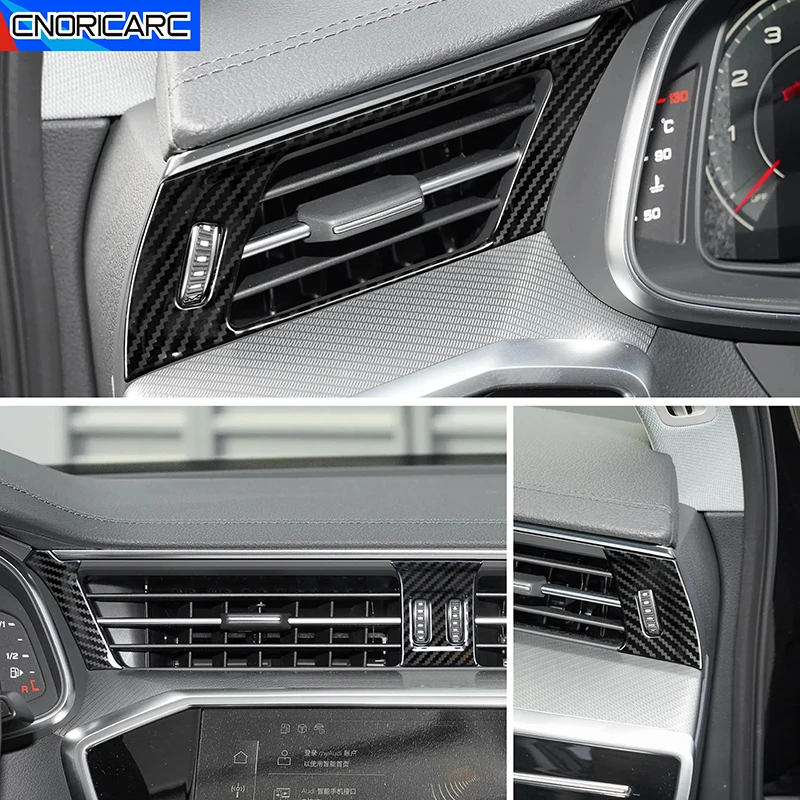 Stainless Steel Car Front Air Condition Outlet Vent Frame Carbon Pattern... - $20.06