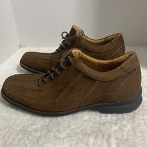 JOHNSTON &amp; MURPHY Men&#39;s 9M Brown Suede Leather Split Toe Bicycle Lace Up... - $30.04