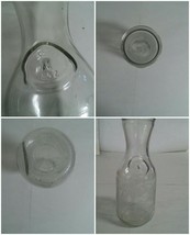 Paul Masson Clear Glass Wine Carafe Decanter Bottle Etched 1989 Norman Kosarin - £17.57 GBP