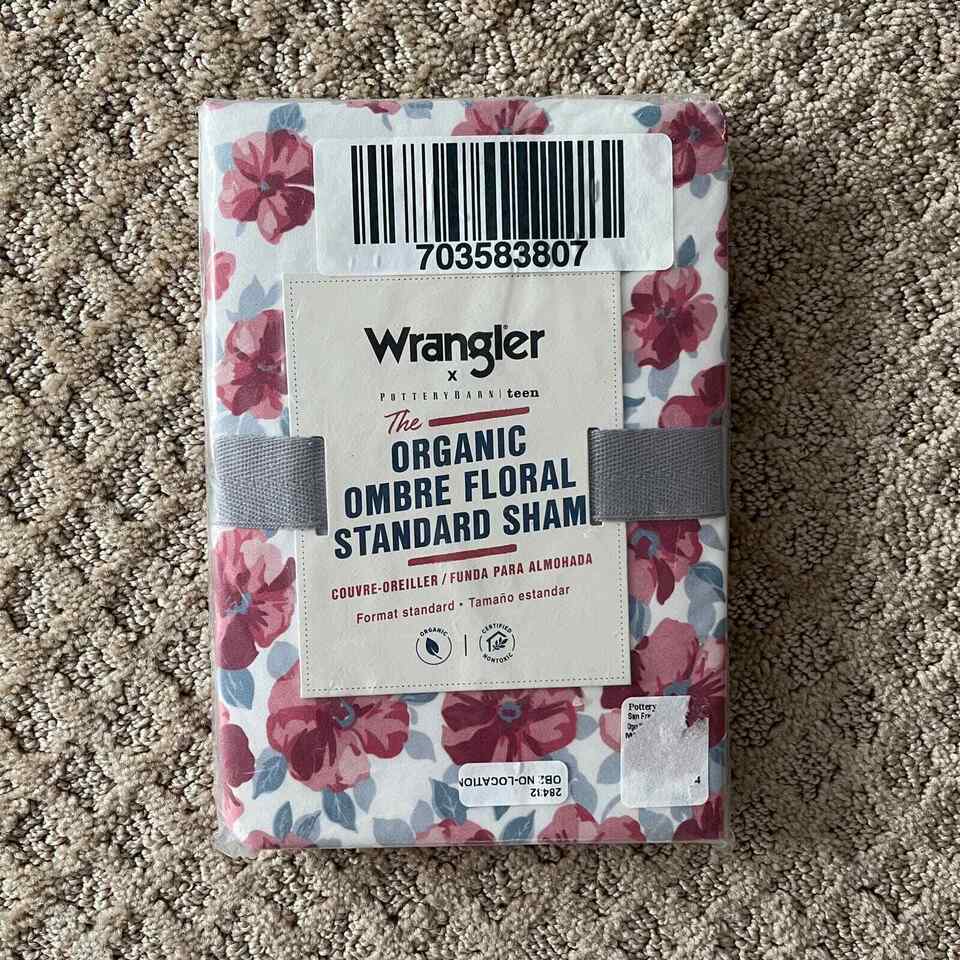 Wrangler x Pottery Barn Teen Organic Ombre Floral Standard Pillow Sham - $29.02