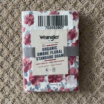 Wrangler x Pottery Barn Teen Organic Ombre Floral Standard Pillow Sham - £23.25 GBP