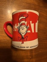 Universal Studios Dr Seuss The Cat in the Hat Coffee Tea Cup Mug Large Red 2006 - £7.98 GBP